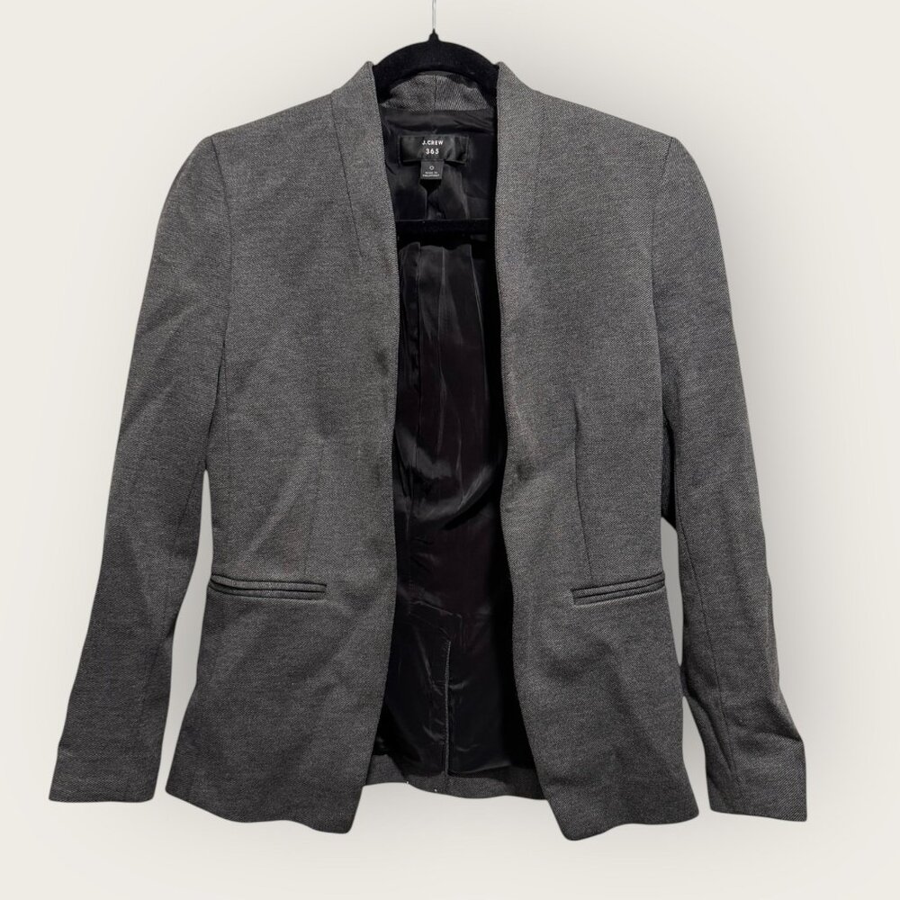 J Crew Fitted Blazer - Women’s 0 - Gray - New, Great Condition